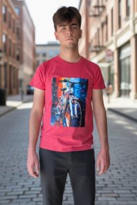 CAMISETAS CASUALES PLAYERAS ESAMPADAS MODA CASUAL URBANA CICLISMO BICICLETAS