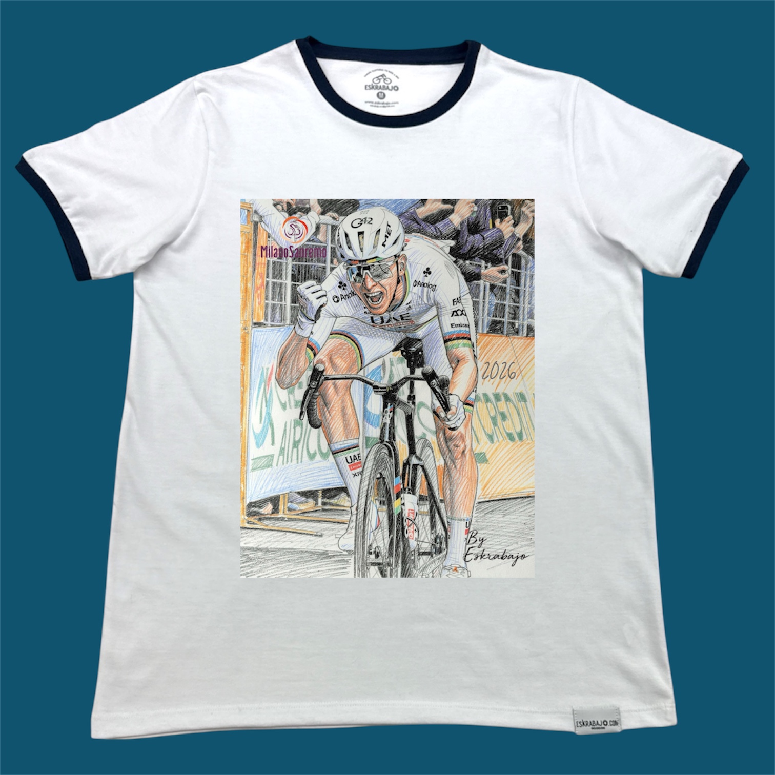 MODA CASUAL PARA CICLISTAS CAMISETAS Y PLAYERAS CASUALES IINSPIRADAS EN FIGURAS DEL DEPORTE MUNDIAL COMO TADEJ POGACAR
