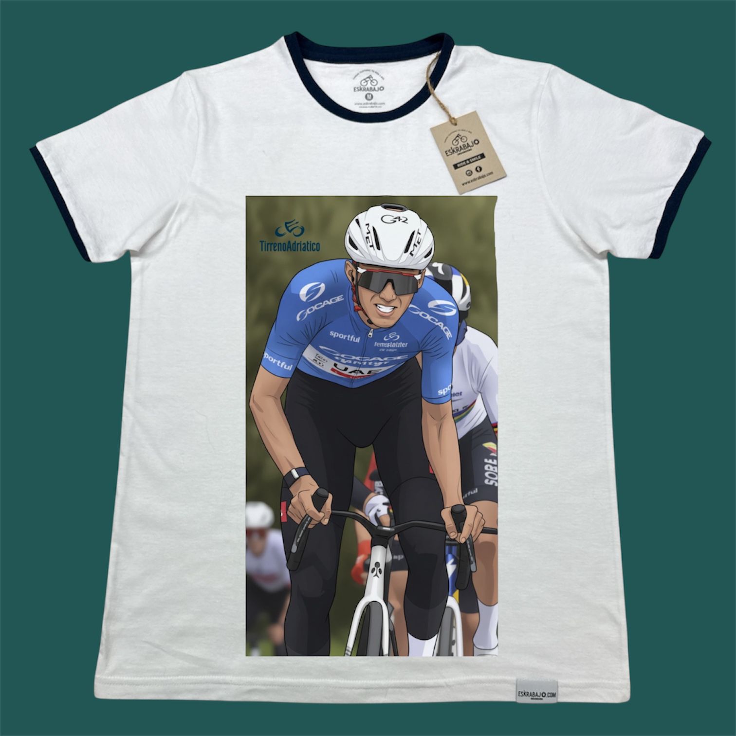 Playeras y Camisetas Casuales Inspiradas en deportes, Ciclismo Futbol Estampadas Personalizadas Pogacar, Messi Mundial Futbol Tour de Francia