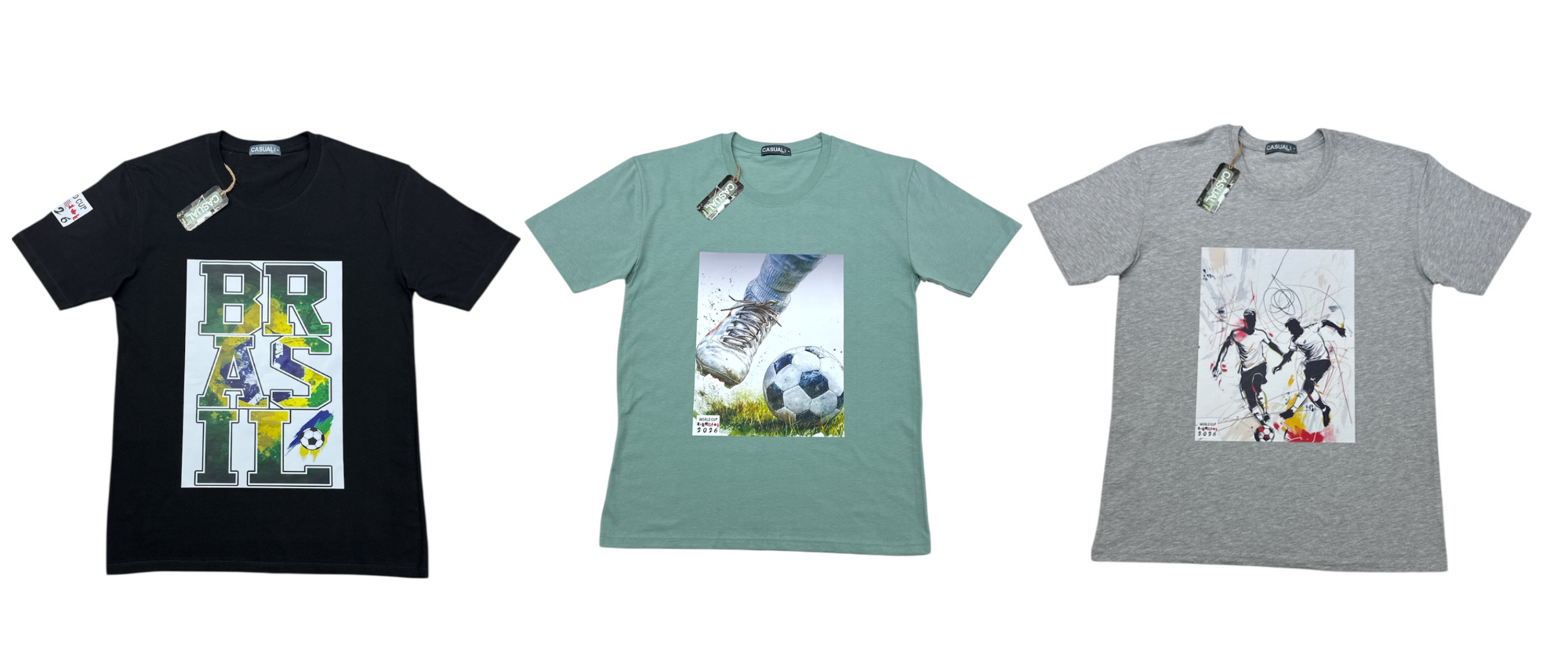 Para las que quieren verse increíbles sin perder ni un grito de gol Playeras y Camisetas Casuales Estampadas inspiradas en las Selecciones Los Paises cede y las figuraas del proximo mundial de futbol 2026