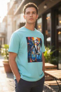 CAMISETAS PLAYERAS ROPA CASUAL CICLISMO ESTAMPADO BICICLETAS