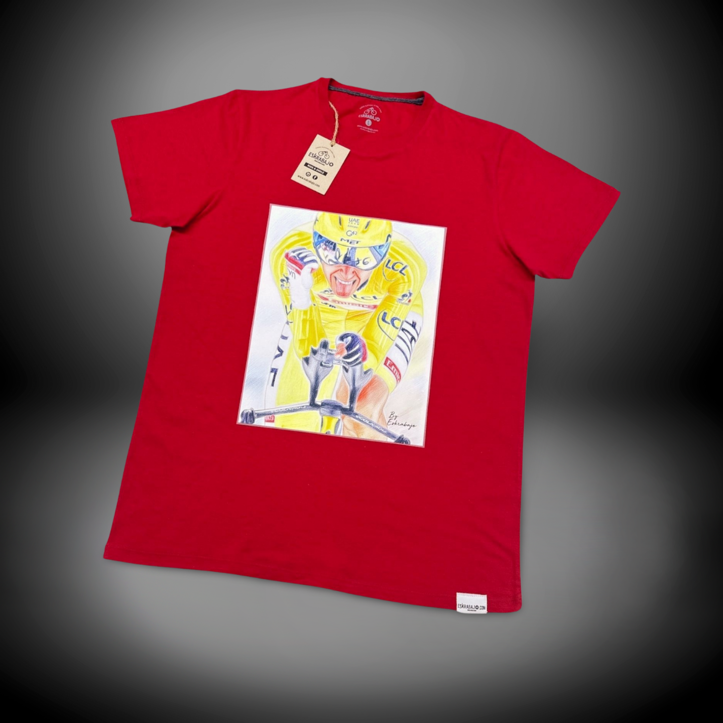 CICLISMO CASUAL | PLAYERAS ESTAMPADAS CICLISTAS | MODA URBANA CASUAL | TADEJ POGACAR | MAILLOT JAUNE |